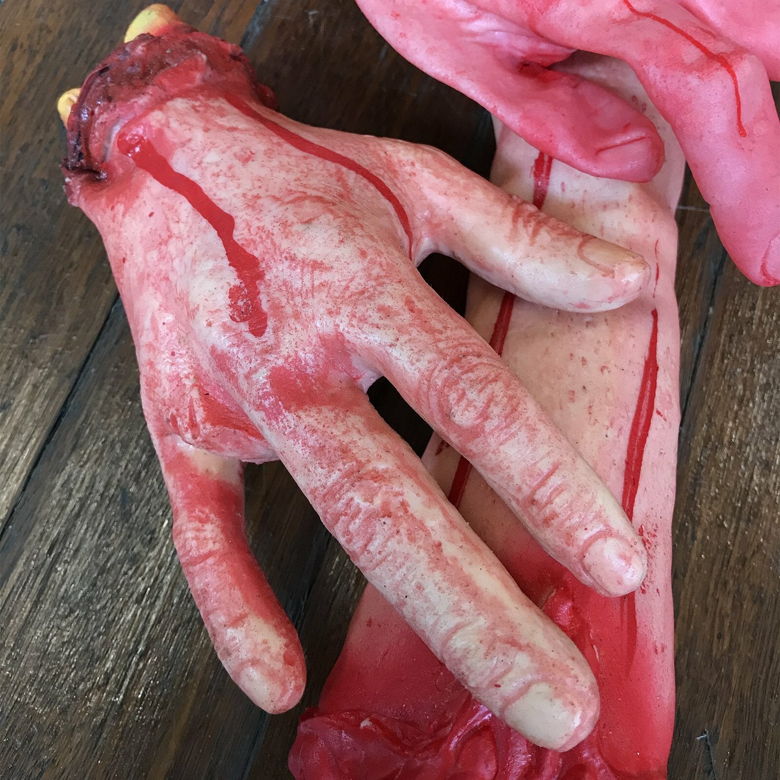6X Halloween Scary Fake Bloody Arm Hand Tricky Foot Prop Horror Home Decoration