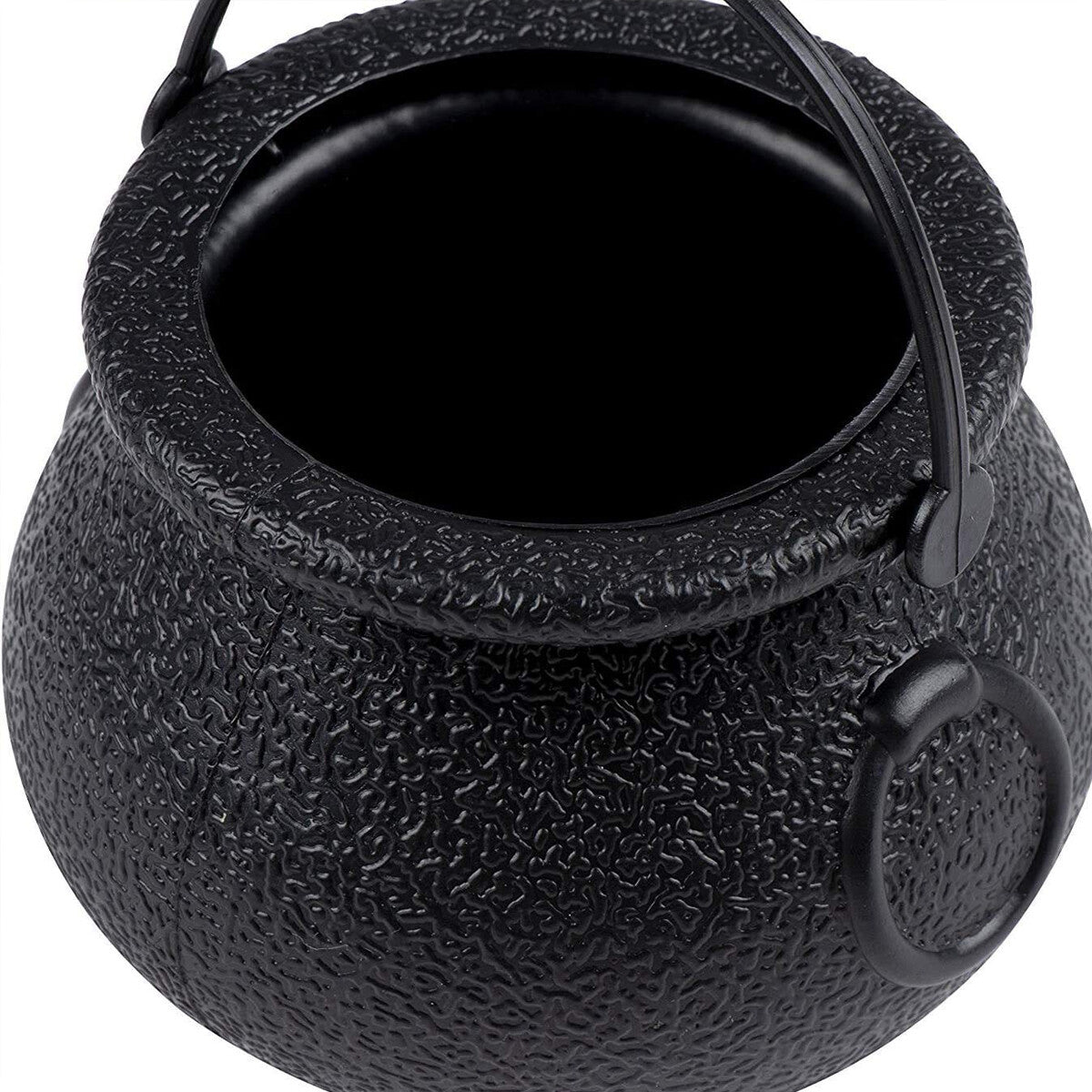 12PCS Halloween Witch Lantern Black Flame Candy Bucket Portable Decoration Props