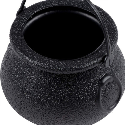 12PCS Halloween Witch Lantern Black Flame Candy Bucket Portable Decoration Props