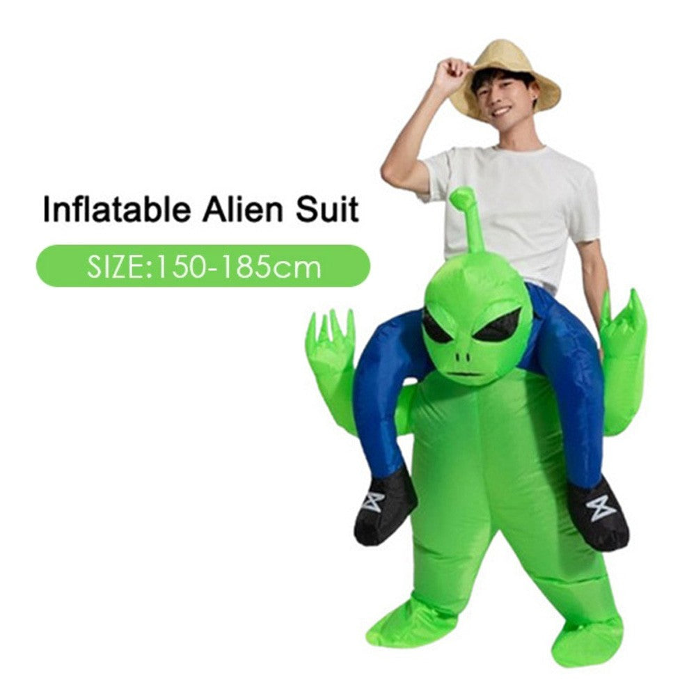 Alien Green Halloween Green Blow up Costume Party Carnival Costume 150-185Cm