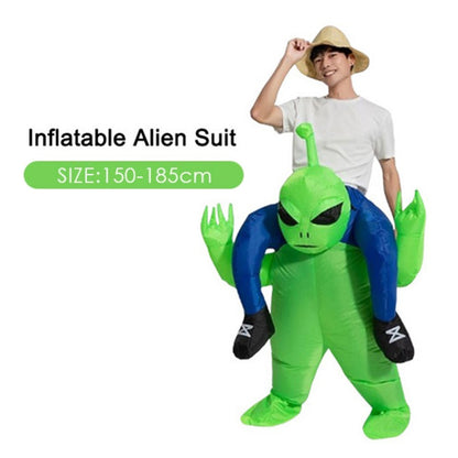 Alien Green Halloween Green Blow up Costume Party Carnival Costume 150-185Cm