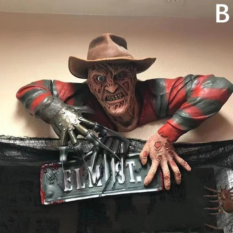Halloween Creepy Krueger Tombwalker Sculpture Yard Shooting Props Decor 17Cm AU