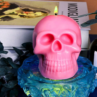 Skull Shape Mould DIY Moulds Candle Making Mold Wax Form Template Craft Tool AUS