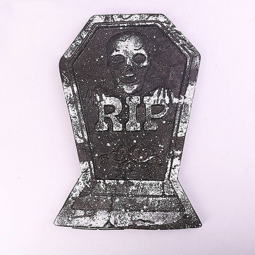 6 PCS Tombstone Decorations Outdoor Halloween Grave for Cemetery Yard Signs