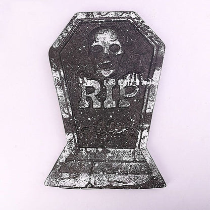 6 PCS Tombstone Decorations Outdoor Halloween Grave for Cemetery Yard Signs