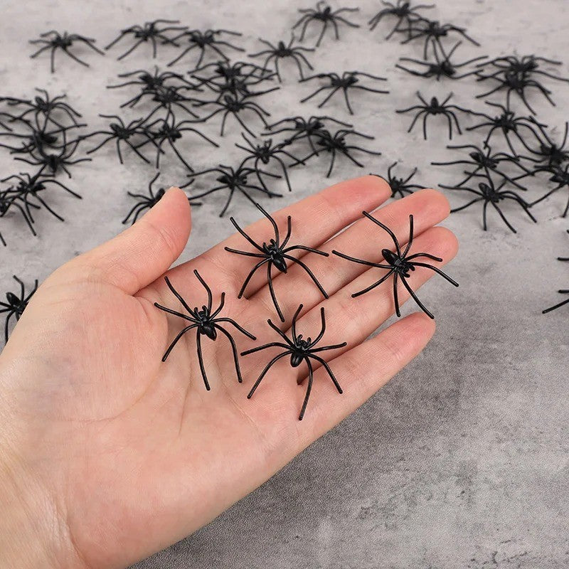 Spiders Infestation Decoration Plastic Halloween Fake Toys Funny