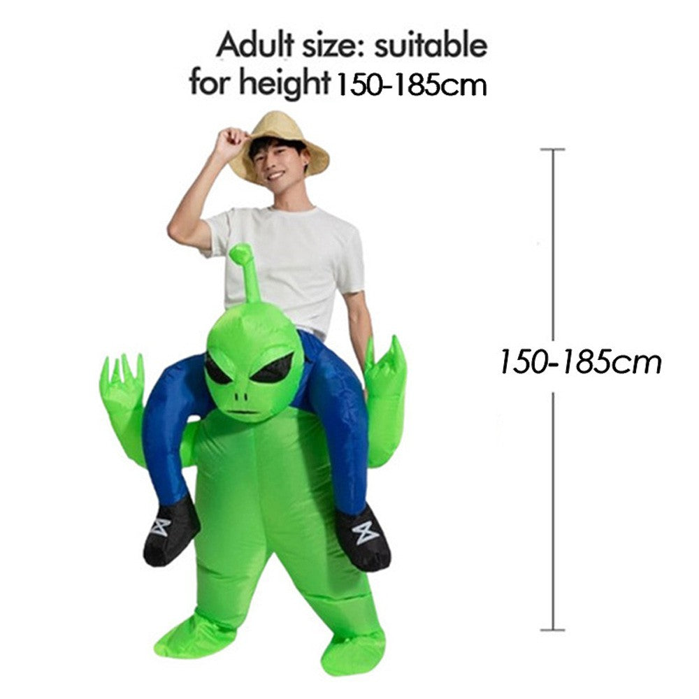 Alien Green Halloween Green Blow up Costume Party Carnival Costume 150-185Cm