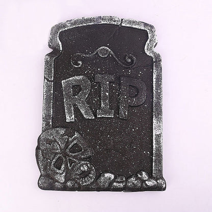 6 PCS Tombstone Decorations Outdoor Halloween Grave for Cemetery Yard Signs