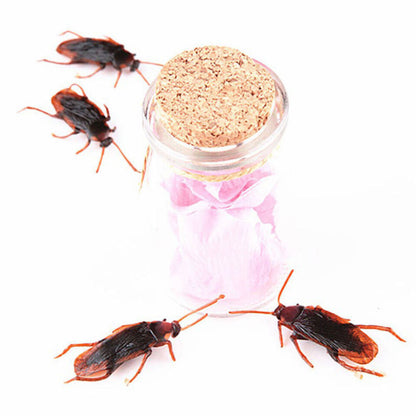20-100Pc Realistic Bug Trick Prank Toy Fake Cockroaches Plastic Halloween Insect