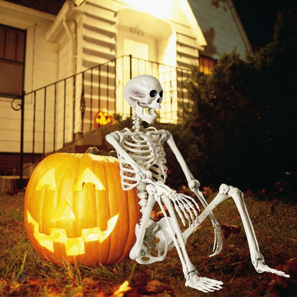 90Cm Halloween Poseable Skeleton Full Life Size Human Skeleton Decoration Props