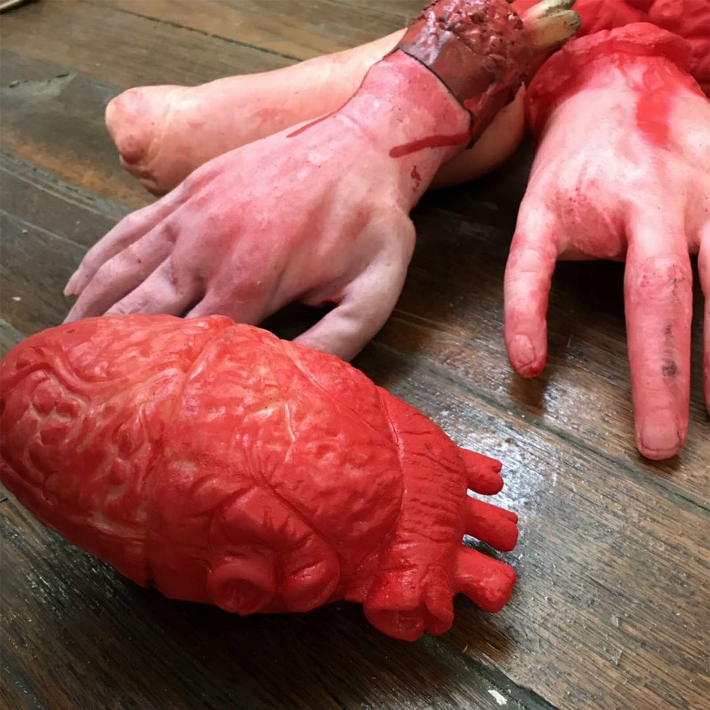 6X Halloween Scary Fake Bloody Arm Hand Tricky Foot Prop Horror Home Decoration