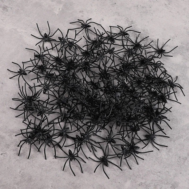 Spiders Infestation Decoration Plastic Halloween Fake Toys Funny