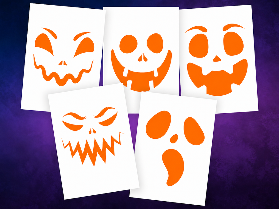 Pumpkin stencil pack preview