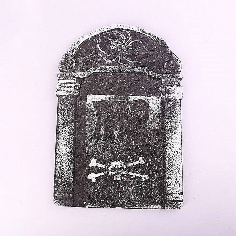 6 PCS Tombstone Decorations Outdoor Halloween Grave for Cemetery Yard Signs