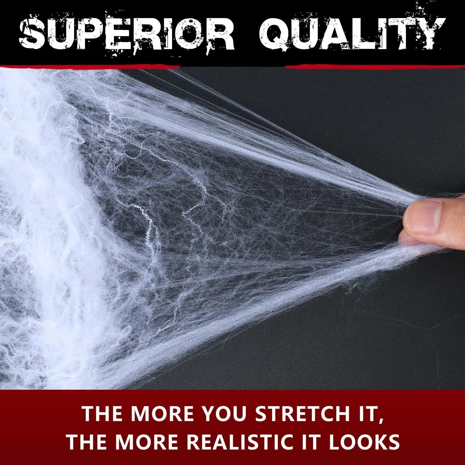 2 Packs Spider Web with Spiders Halloween Party Decoration Indoor Outdoor Scary