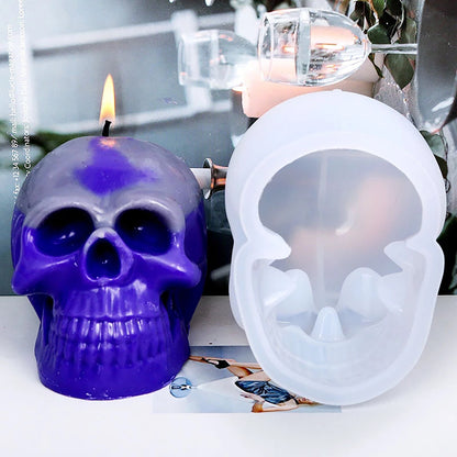 Skull Shape Mould DIY Moulds Candle Making Mold Wax Form Template Craft Tool AUS