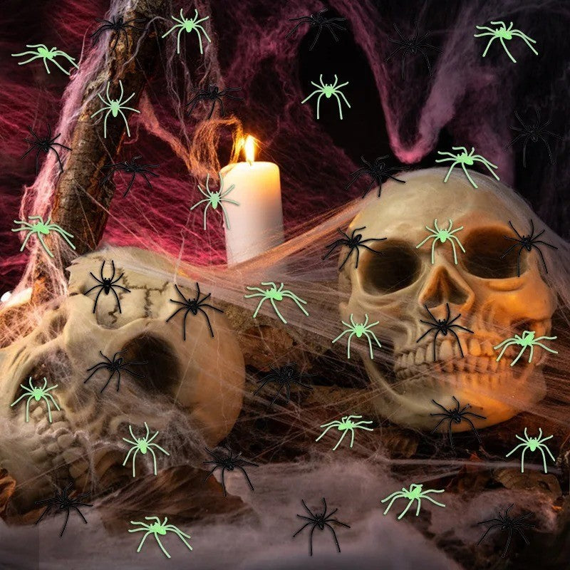 Spiders Infestation Decoration Plastic Halloween Fake Toys Funny