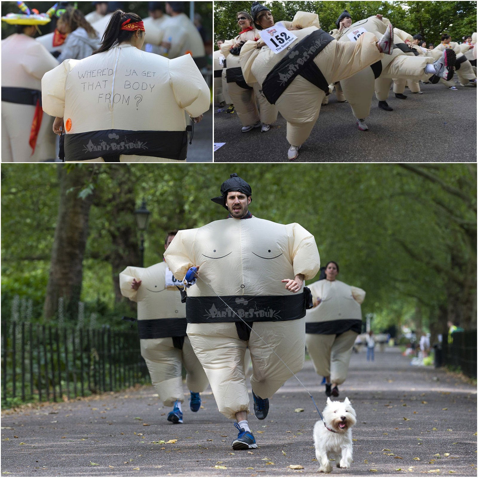 Halloween Inflatable Party Sumo Wrestler Suits Adult Party Costume Fancy Dress U