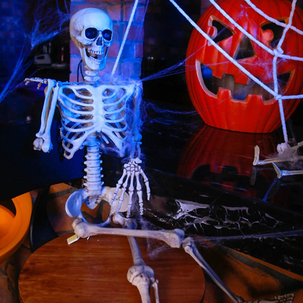 90Cm Halloween Poseable Skeleton Full Life Size Human Skeleton Decoration Props