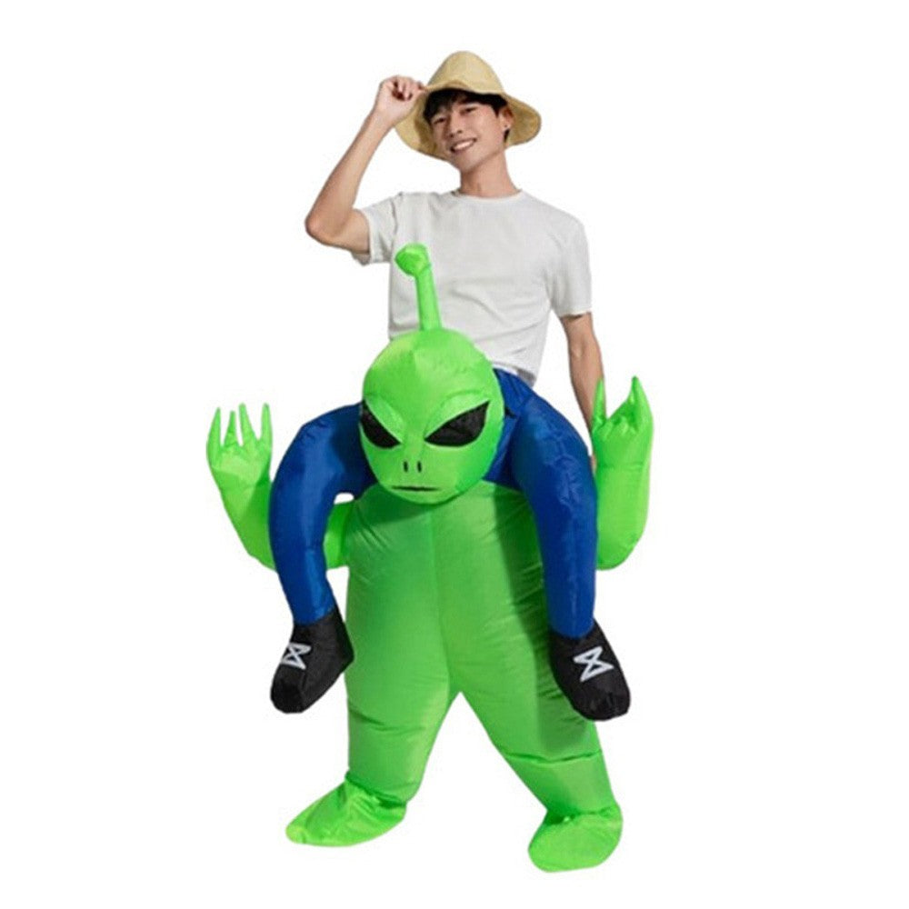 Alien Green Halloween Green Blow up Costume Party Carnival Costume 150-185Cm