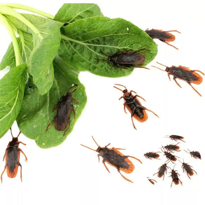 20-100Pc Realistic Bug Trick Prank Toy Fake Cockroaches Plastic Halloween Insect
