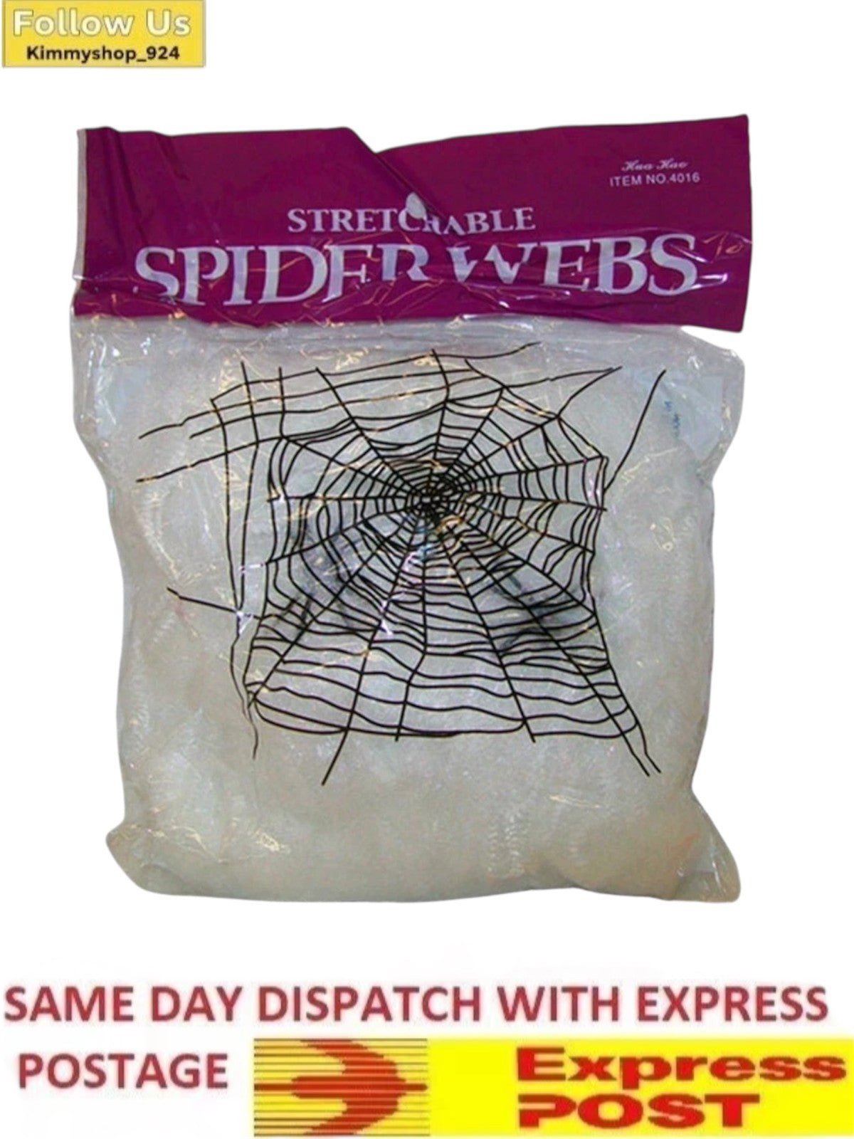 2 Packs Spider Web with Spiders Halloween Party Decoration Indoor Outdoor Scary