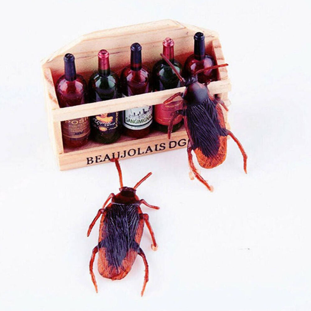 20-100Pc Realistic Bug Trick Prank Toy Fake Cockroaches Plastic Halloween Insect