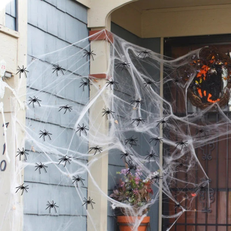 Spiders Infestation Decoration Plastic Halloween Fake Toys Funny