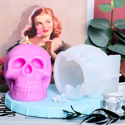 Skull Shape Mould DIY Moulds Candle Making Mold Wax Form Template Craft Tool AUS